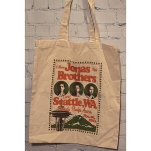 Jonas Brothers Canvas Tote Bag Seattle, WA Climate Pledge Arena 2023 *New*